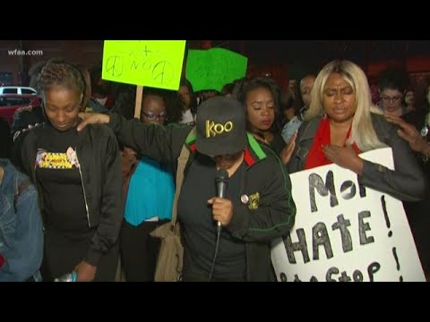 Group in Deep Ellum rallies demanding felony charges for Austin Shuffield